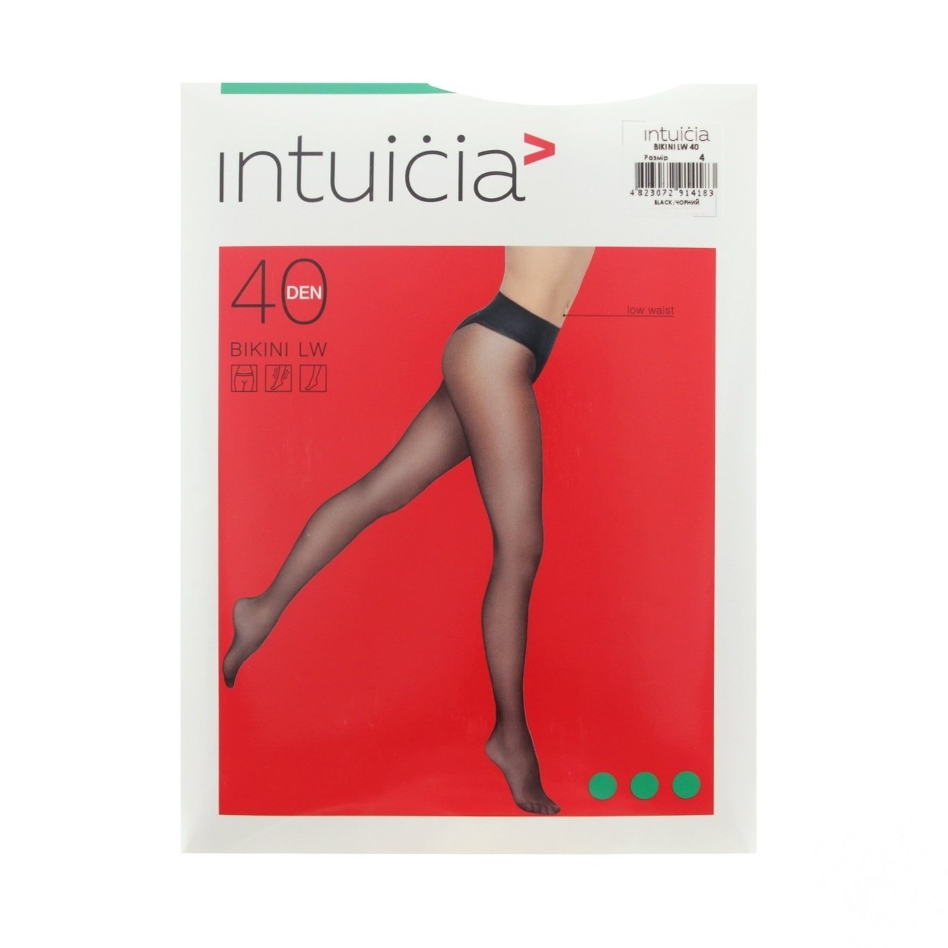 

Колготы Intuicia Bikini LW женские черные 40ден 4р