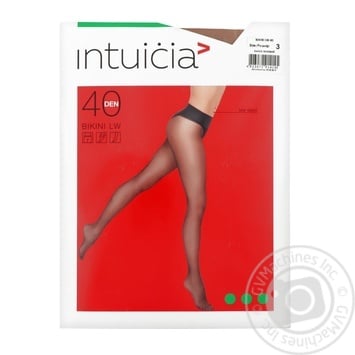 Колготи Intuicia Bikini LW жіночі бежеві 40ден 3р - купити, ціни на NOVUS - фото 1