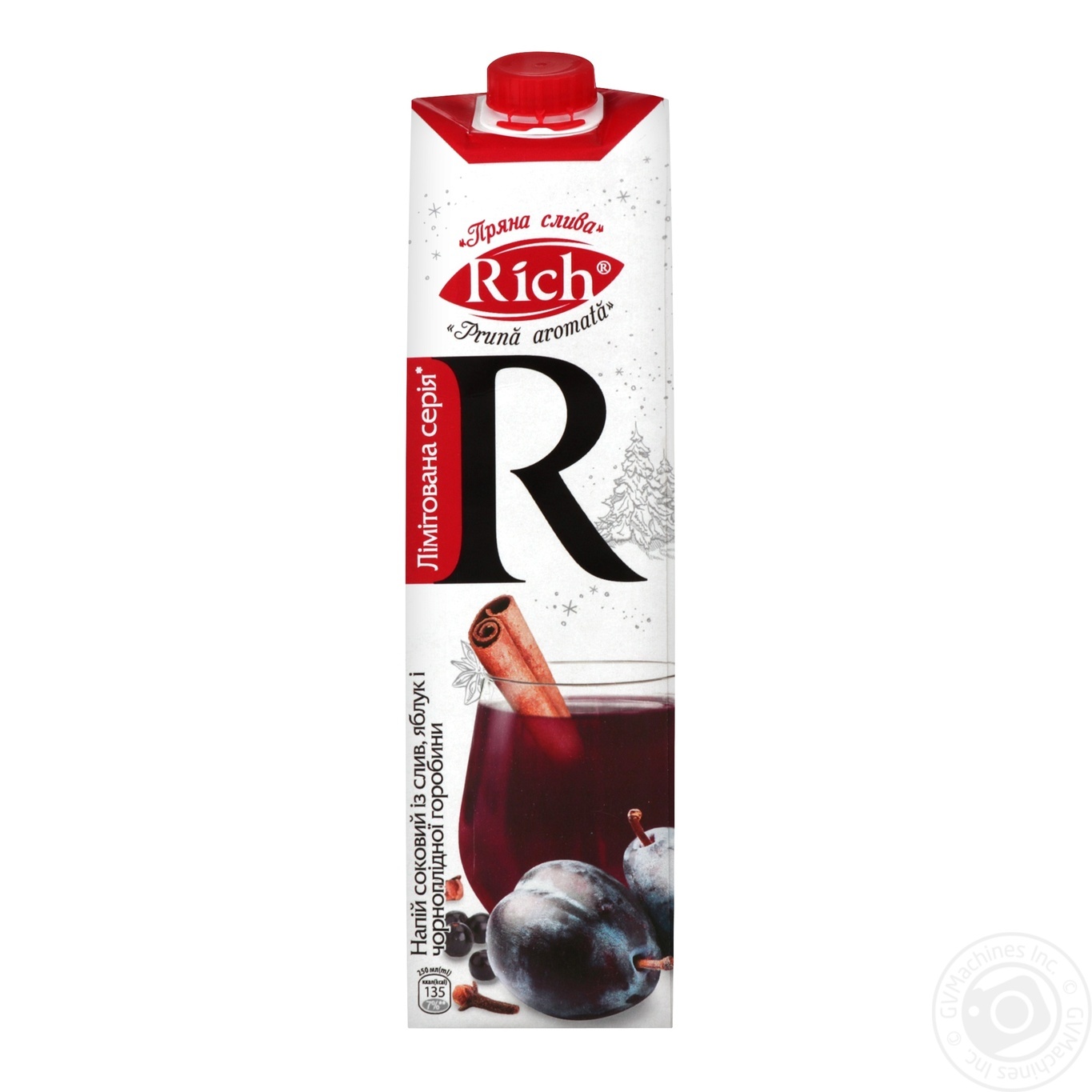 

Напиток соковый Rich слива, яблоко, черноплодная рябина 1л