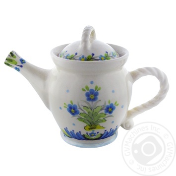 Blue Flowers Ceramic Teapot 0.6l - buy, prices for MegaMarket - photo 1