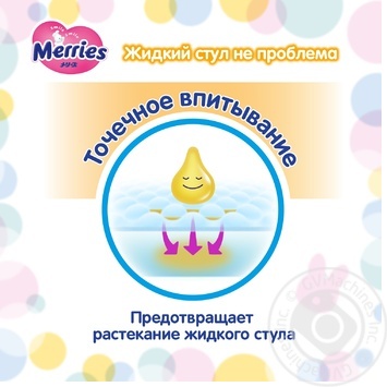 Підгузки-трусики Merries M 6-11кг 58шт - купити, ціни на ULTRAMARKET - фото 6