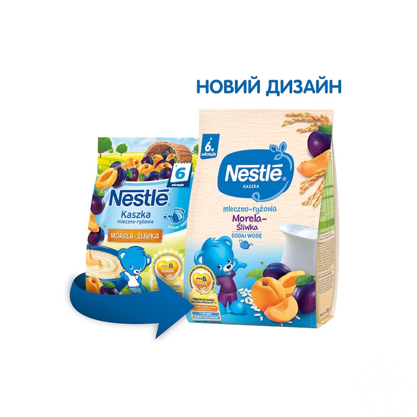 

Молочная каша Nestle Рисовая со сливой и абрикосом 230г