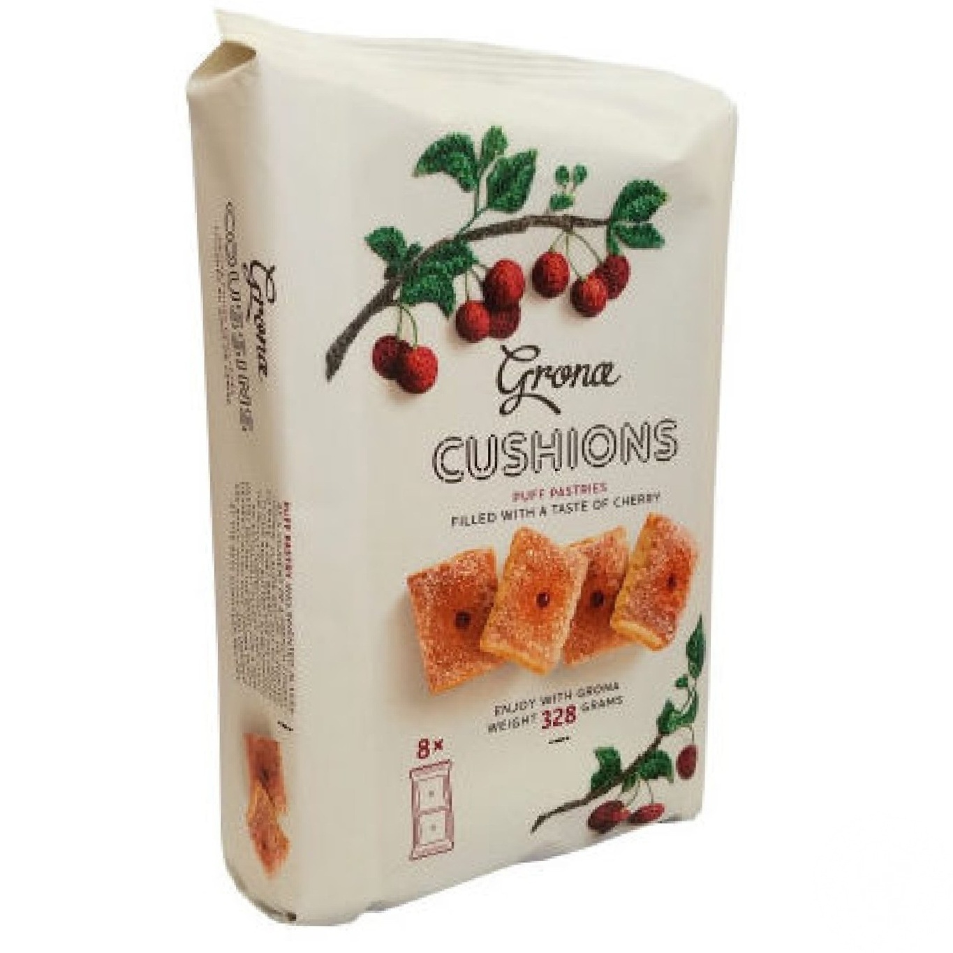 

Печенье Grona Cushions с вишней 328г