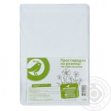 Auchan sheets on elastic band 140x200x20cm in assortment - buy, prices for Auchan - photo 1