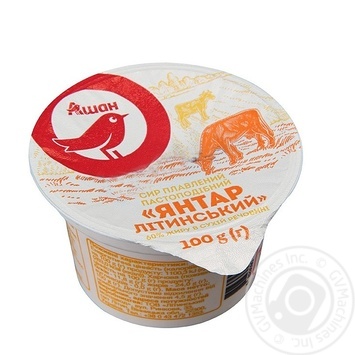 Сир плавлений Auchan 60% 100г - купити, ціни на - фото 1