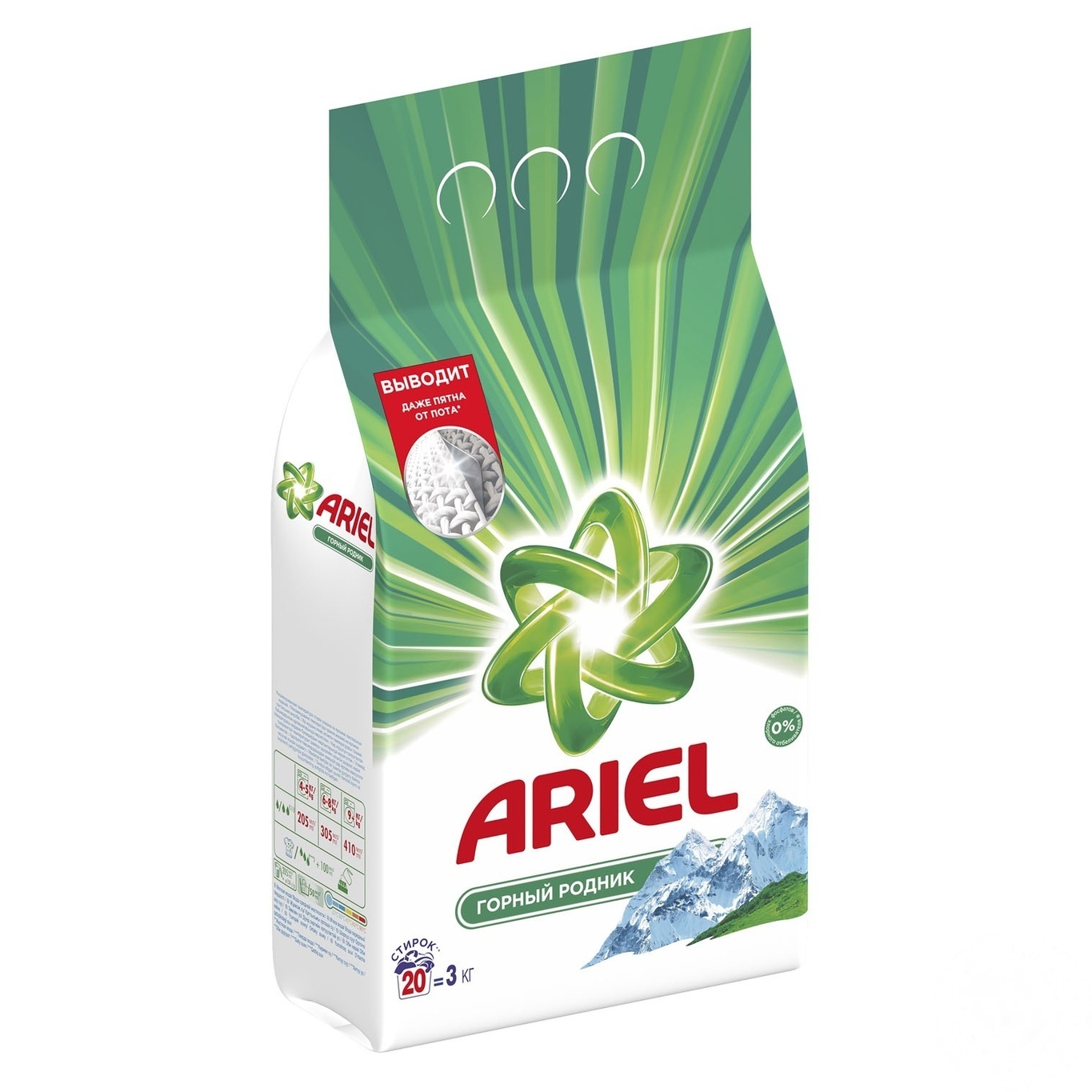 

Стиральный порошок Ariel Горный родник автомат 3кг