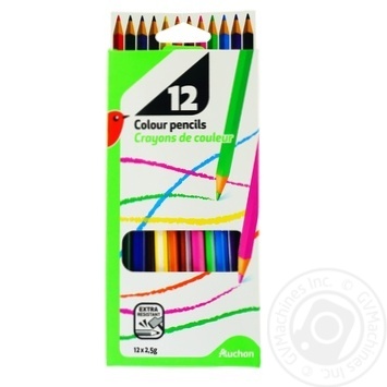 Auchan Color Pencils 12pcs - buy, prices for Auchan - photo 1