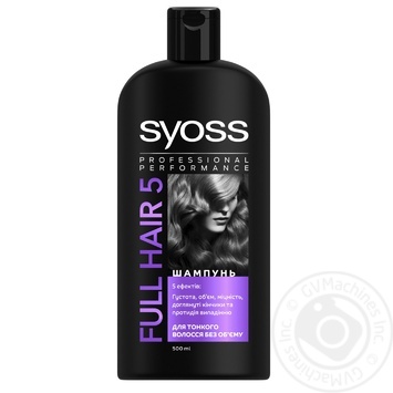 Шампунь Syoss Full hair для тонкого волосся без об'єму 500мл - купити, ціни на ULTRAMARKET - фото 1