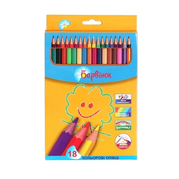 Periwinkle Colored Pencils 18pcs - buy, prices for Auchan - photo 1