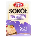 Сир Mlekovita Сокол твердий без лактозы нарізка 45% 150г
