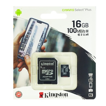 Карта памяти Kingston Microsdhc R100 16gb - купить, цены на - фото 1