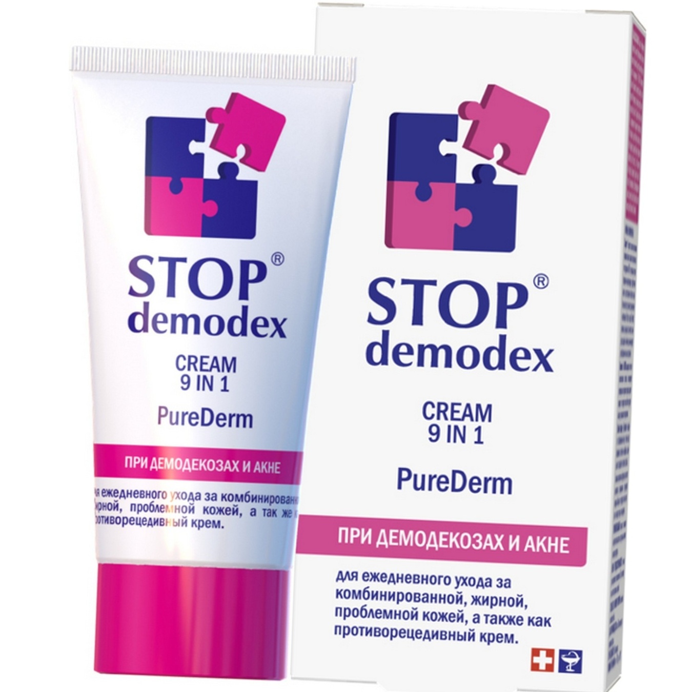 

Крем для лица Stop Demodex Pure Derm 9в1 50мл