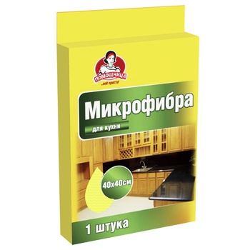 Pomichnytsya Microfiber Glass Cleaning Wipe 35x30cm - buy, prices for Auchan - photo 2