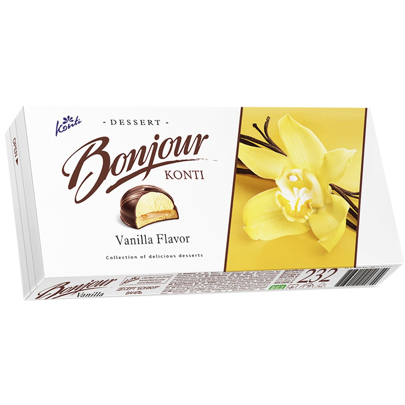 

Десерт Konti Bonjour ваниль 232г