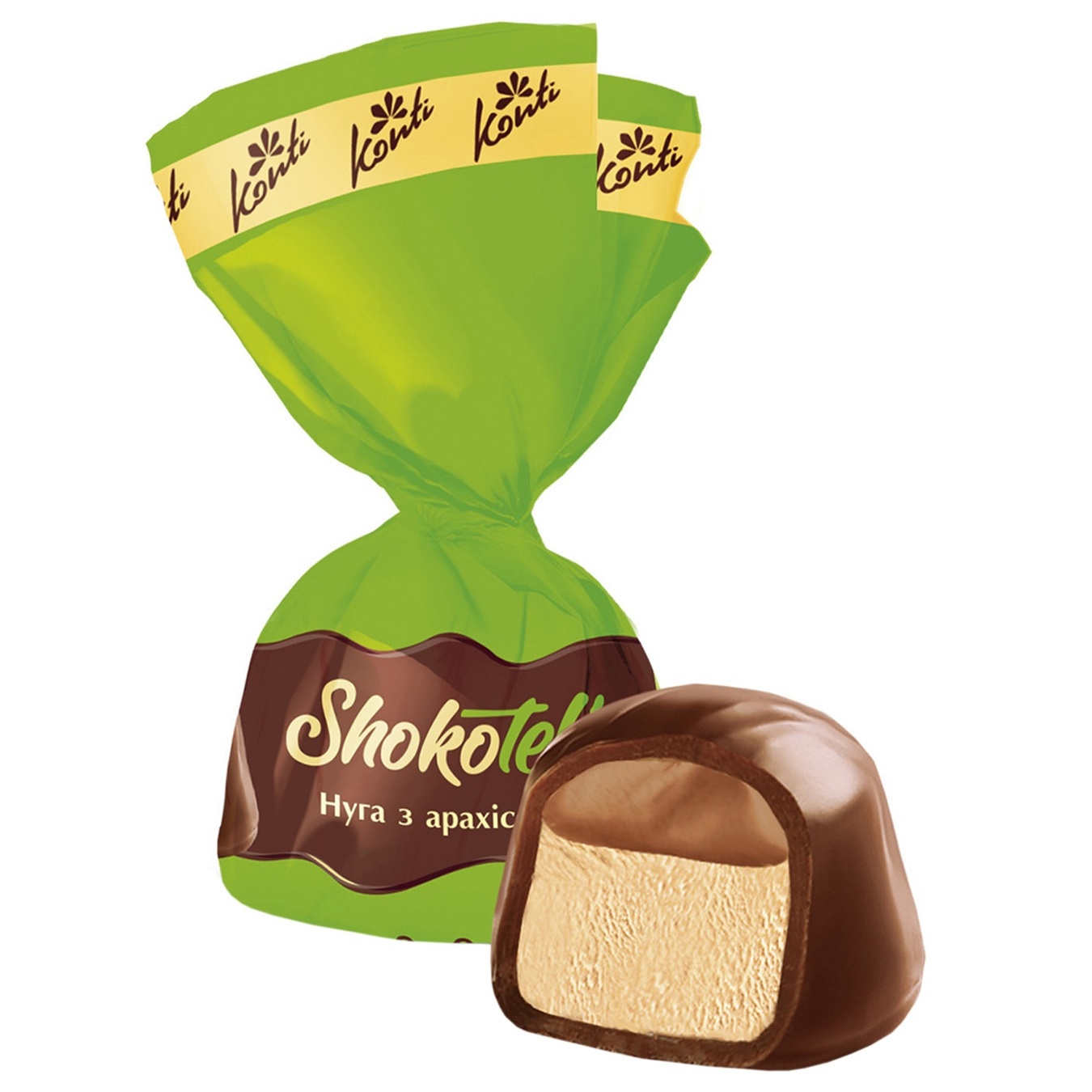 

Конфеты Конти Shokotel нуга с арахисом