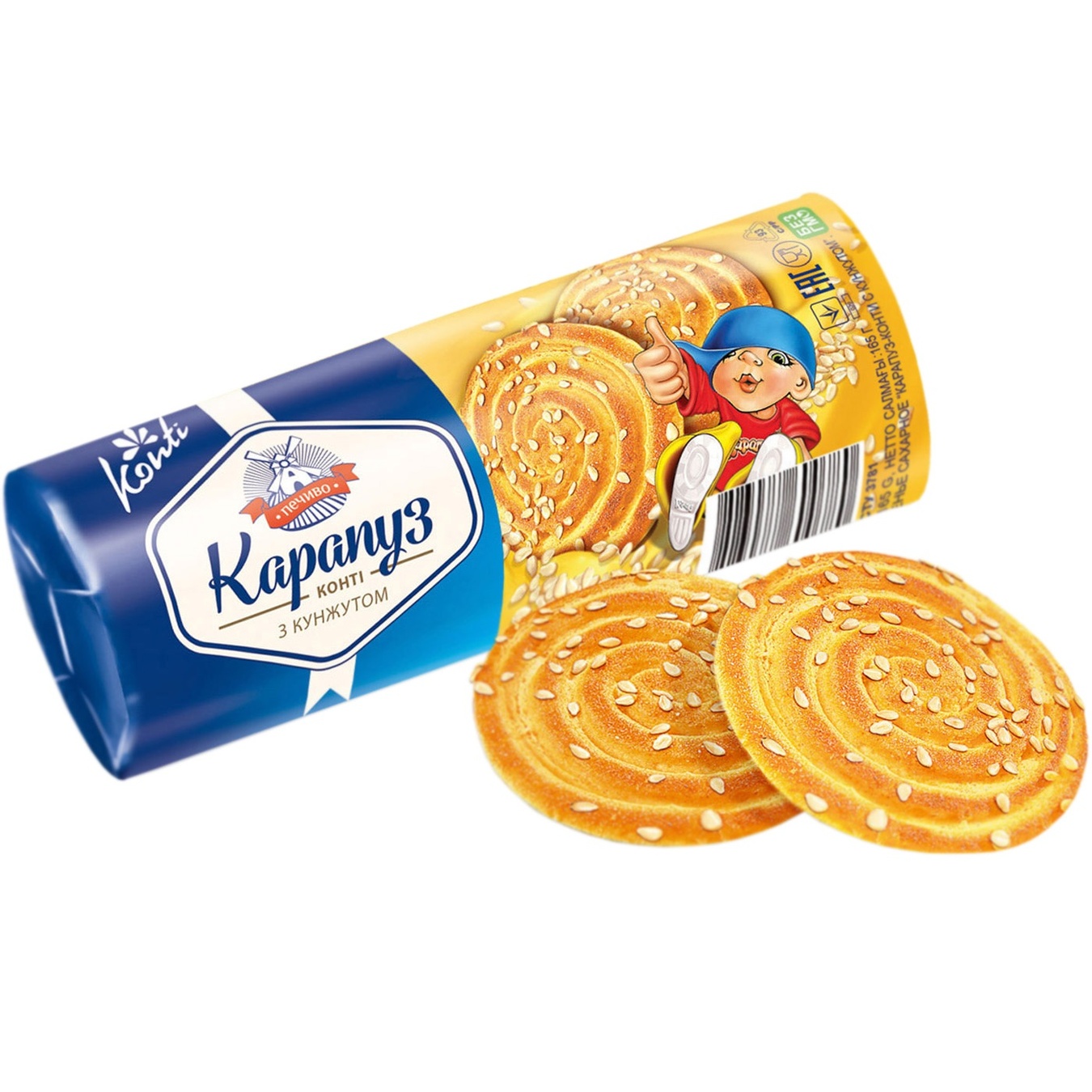 

Печенье Конти Карапуз с кунжутом 165г