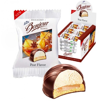 Konti Bonjour Dessert with pear filling 29g - buy, prices for Vostorg - photo 1