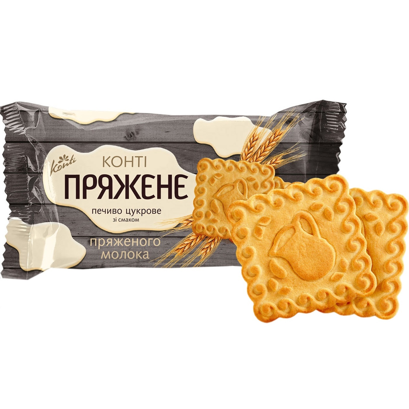 

Печенье сахарное Конти со вкусом топленого молока 110г