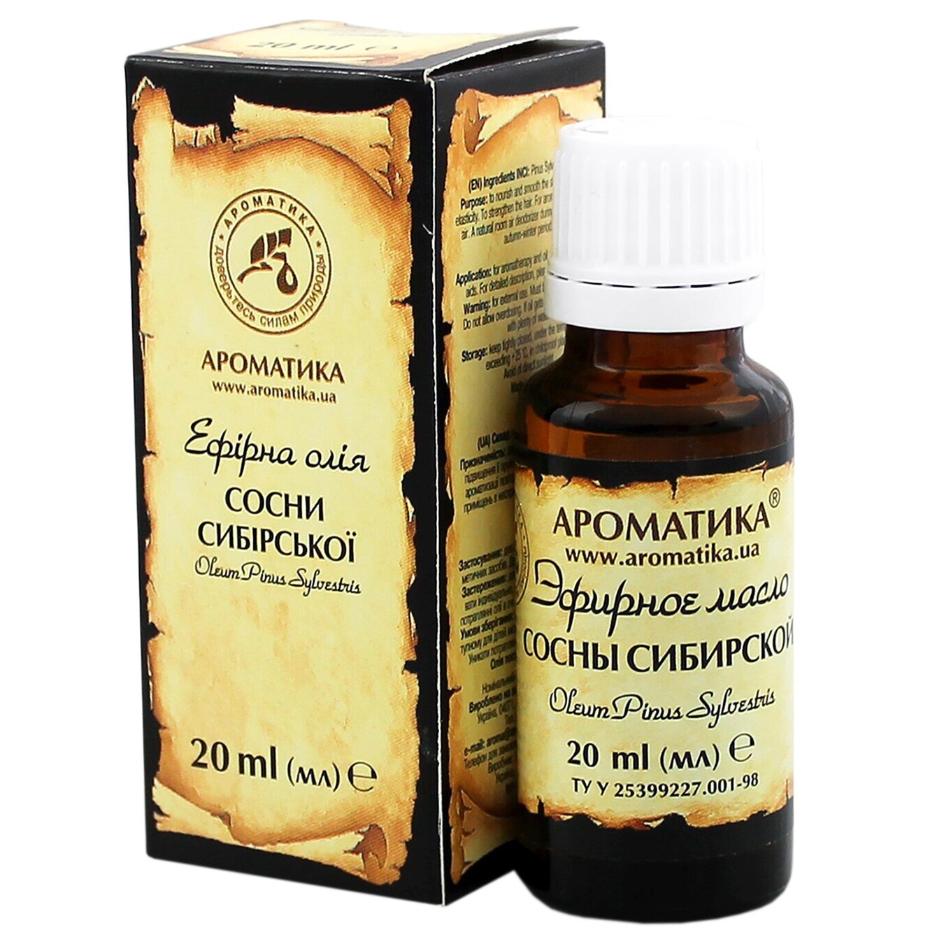

Масло эфирное Ароматика Сосны сибирской 20мл