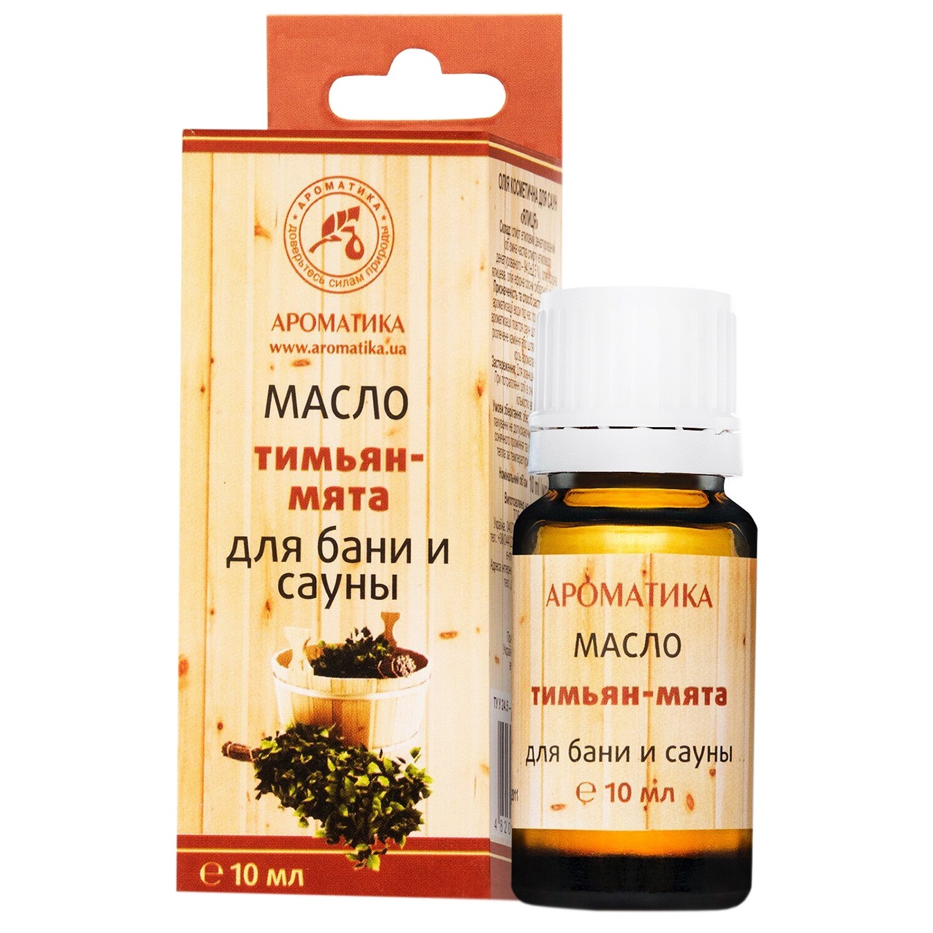 

Масло косметическое для саун Ароматика Тимьян-мята 10мл