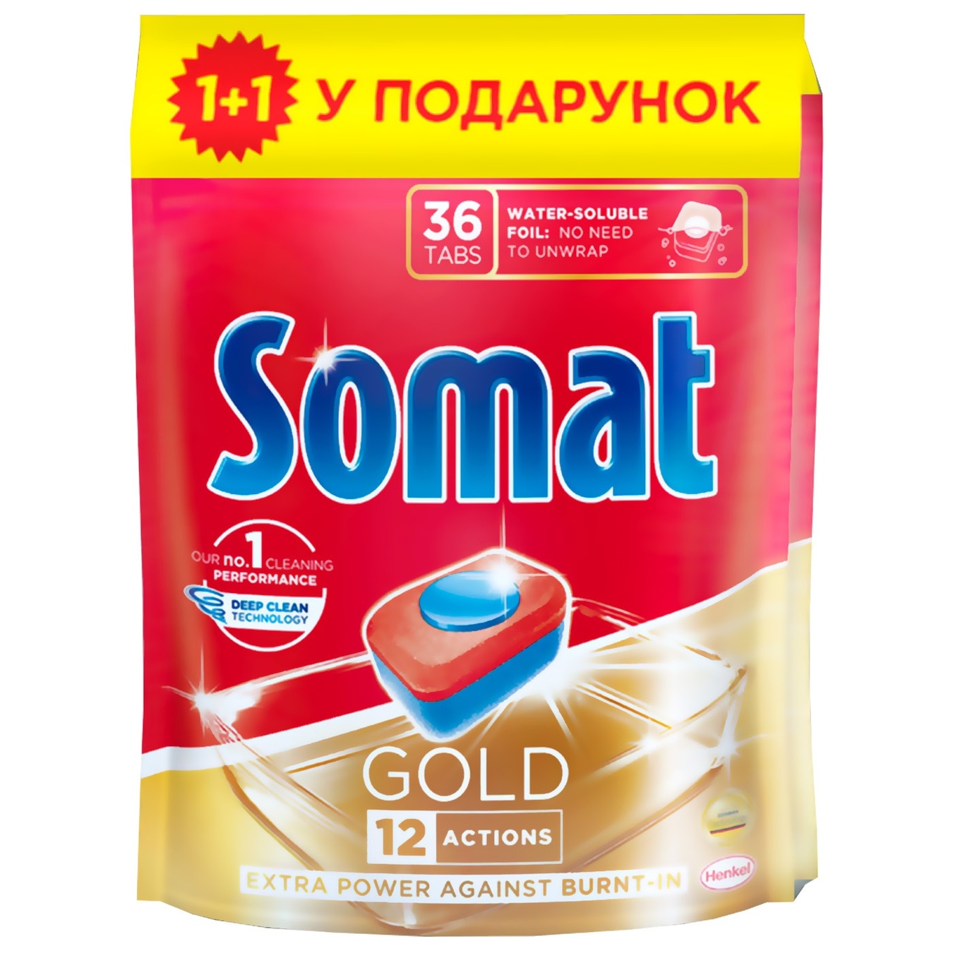 

Таблетки Somat gold для посудомоечной машины 24шт*21г