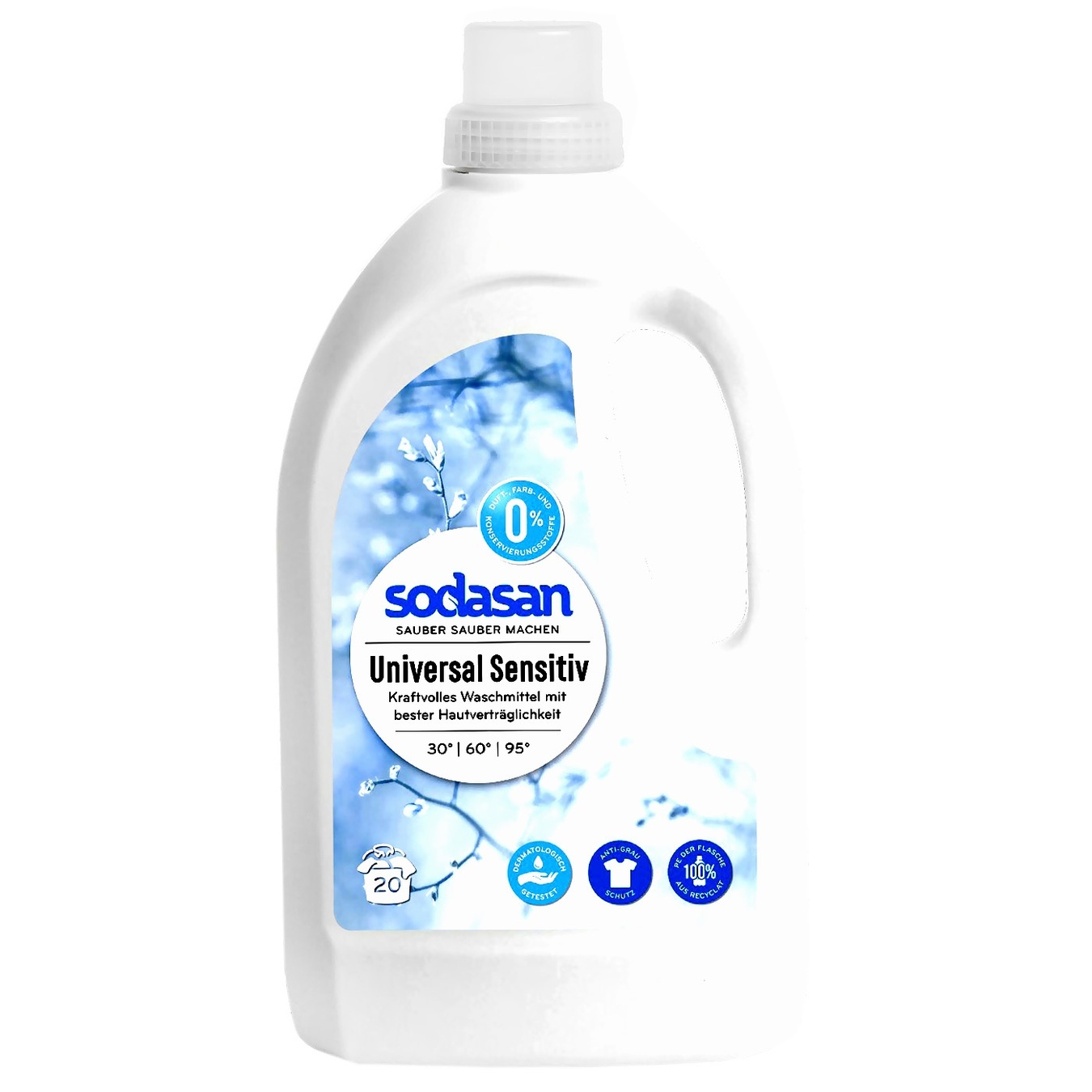 

Средство для стирки Sodasan Universal Sensitiv Bright & White 1,5л