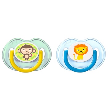 Пустышка Philips Avent силиконовая ортодонтическая 0-6мес. 2шт в ассортименте - купить, цены на - фото 8