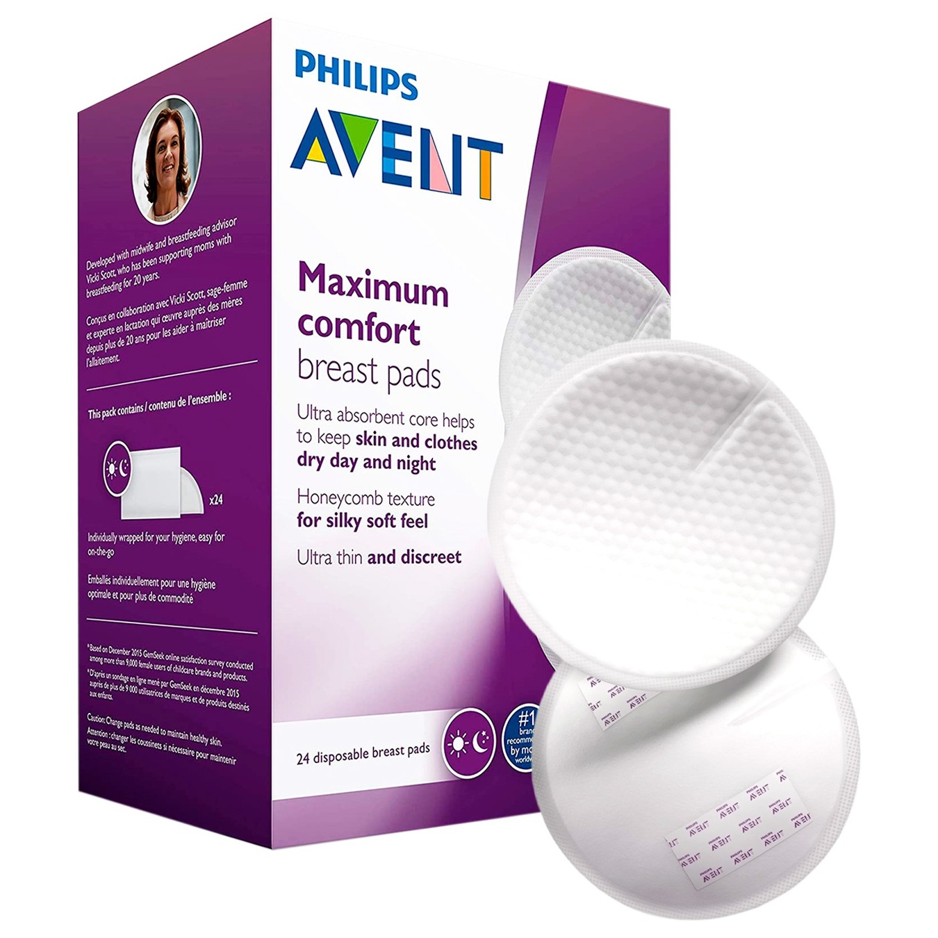 

Лактационные вкладыши для бюстгальтера Philips Avent универсальные 24шт