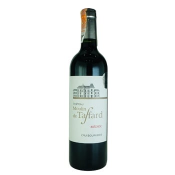 Вино Chateau Moulin de Taffar Medoc красное 0,75л - купить, цены на Auchan - фото 1