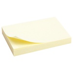 Axent Paper Block with Sticky Layer 100 sheets 50x75mm yellow