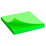 Axent Paper Block with Sticky Layer 80 sheets 75x75mm green