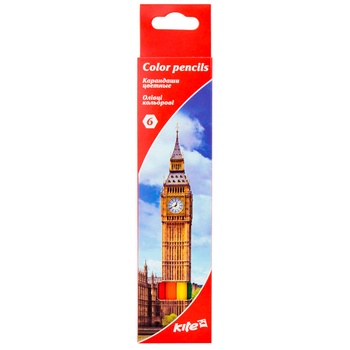 Kite Cities Color Pencils 6pcs - buy, prices for MegaMarket - photo 1