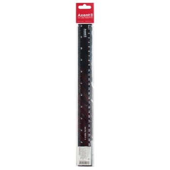 Axent Ruler plastic black 30cm - buy, prices for METRO - photo 1