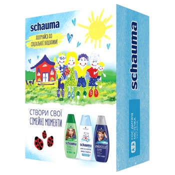 Подарочный набор Schauma Семейные ценности Шампунь 3х250мл - купить, цены на МегаМаркет - фото 1