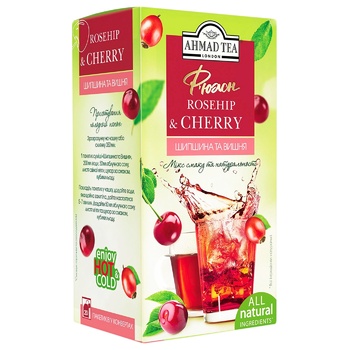 Ahmad Tea Rosehip and Cherry Fruit and Berry Tea 2g*20pcs - buy, prices for Auchan - photo 1