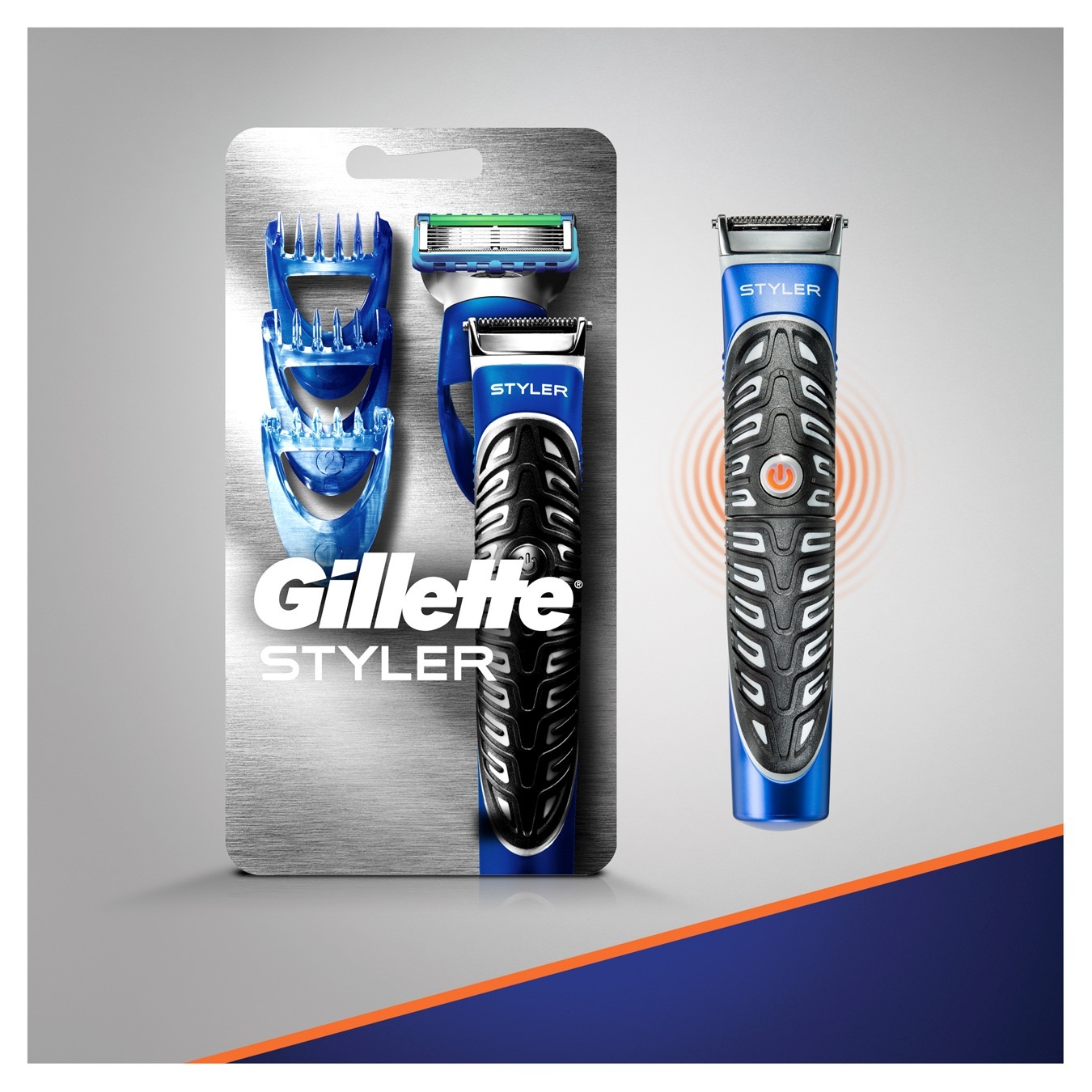 

Бритва-стайлер Gillette Fusion5 ProGlide Styler 1 сменная кассета +3 насадки для моделирования бороды и усов