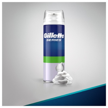 Gillette Series Shaving Foam for Sensitive Skin 100ml - buy, prices for MegaMarket - photo 4