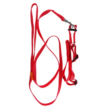 DOG Extreme Nylon Red Breeching with Leash 28*40cm