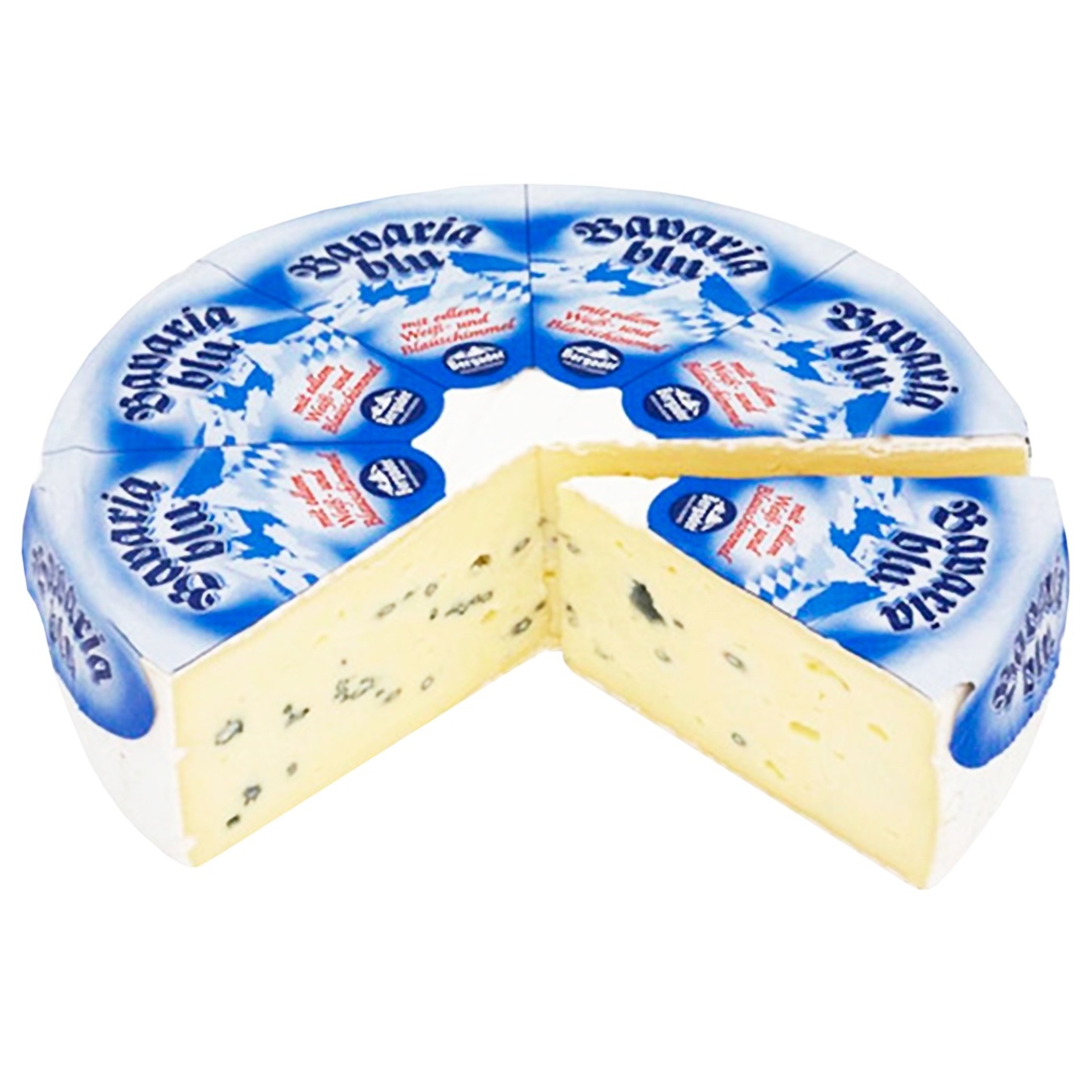 

Сыр Bergader Bavaria Blu с белой и голубой плесенью 70%