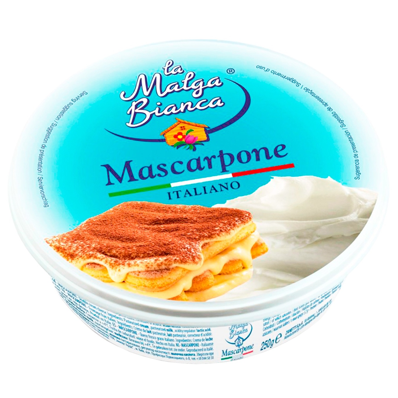 

Сыр la Malga Bianca Mascarpone 75% 250г