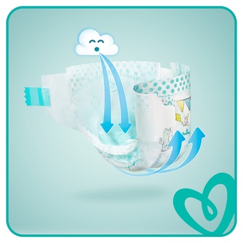 Подгузники Pampers Active Baby размер 2 Mini 4-8кг 43шт - купить, цены на NOVUS - фото 3