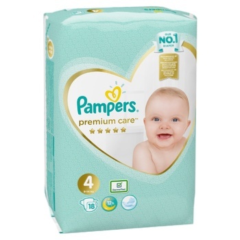 Подгузники Pampers Premium Care размер 4 Maxi 9-14кг 18шт - купить, цены на МегаМаркет - фото 8