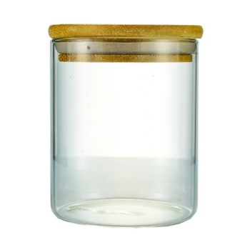 Stenson Glass Jar with Bamboo Cover 0.5l R29783