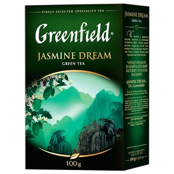 Чай зеленый Greenfield Jasmine Dream с жасмином листовой 100г - купить, цены на Auchan - фото 3