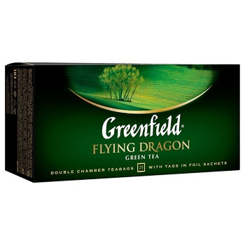 Greenfield Flying Dragon Green Tea 25pcs 2g - buy, prices for Auchan - photo 5