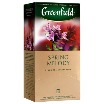 Greenfield Spring Melody Black Tea with Thyme 25pcs 1.5g - buy, prices for Auchan - photo 5