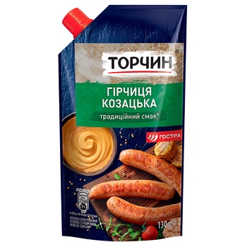 Гірчиця ТОРЧИН® Козацька 130г - купити, ціни на Auchan - фото 1