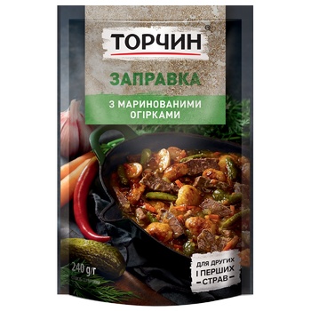 Заправка ТОРЧИН® с Маринованными огурцами для первых и вторых блюд 240г - купить, цены на NOVUS - фото 5