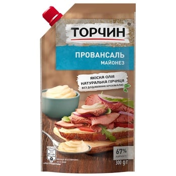 Майонез ТОРЧИН® Провансаль 300г - купить, цены на Auchan - фото 1