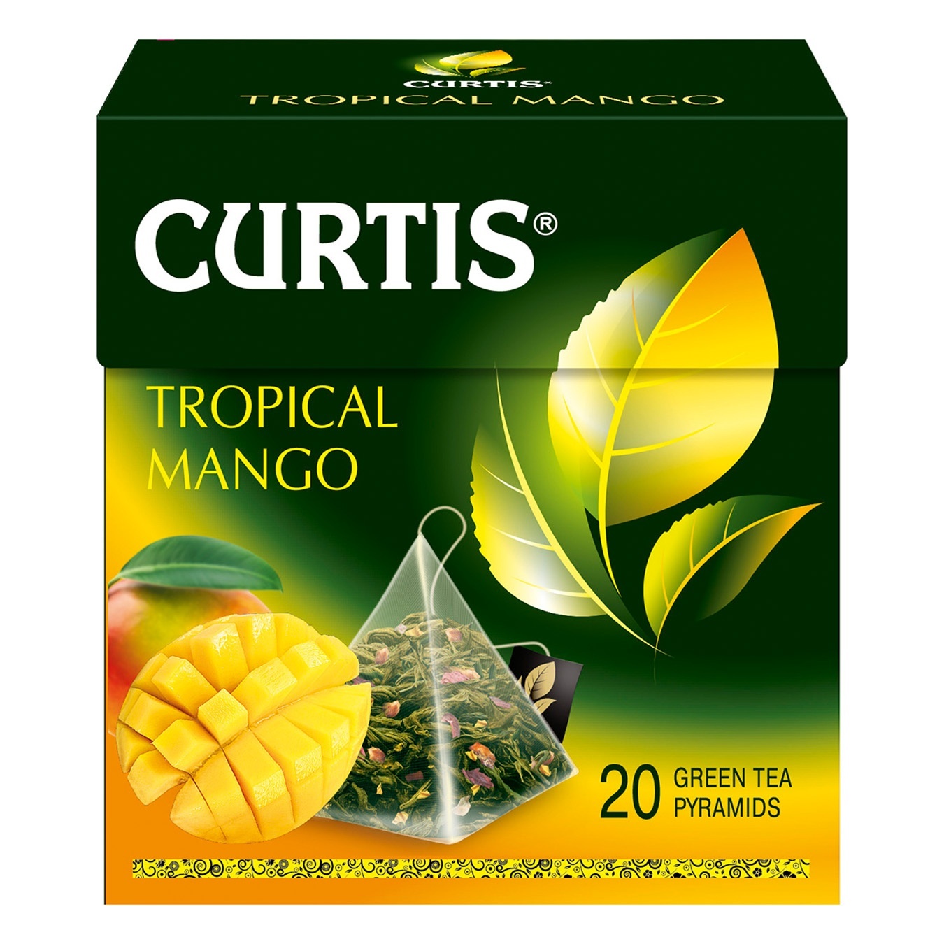 

Чай зеленый Curtis Tropical Mango в пирамидках 20шт х 1,8г